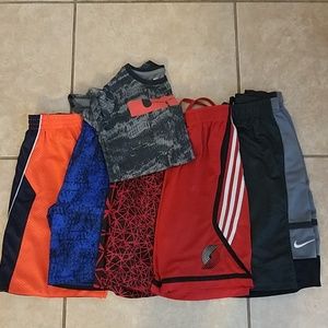 Boys Basketball Shorts Nike Adidas Lot Athletic